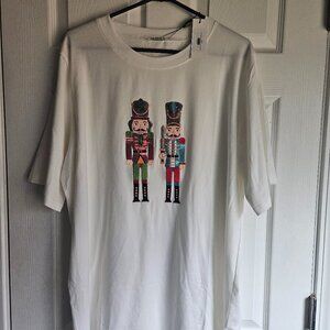 NwT....Why brand sequined nutcracker shirt dress